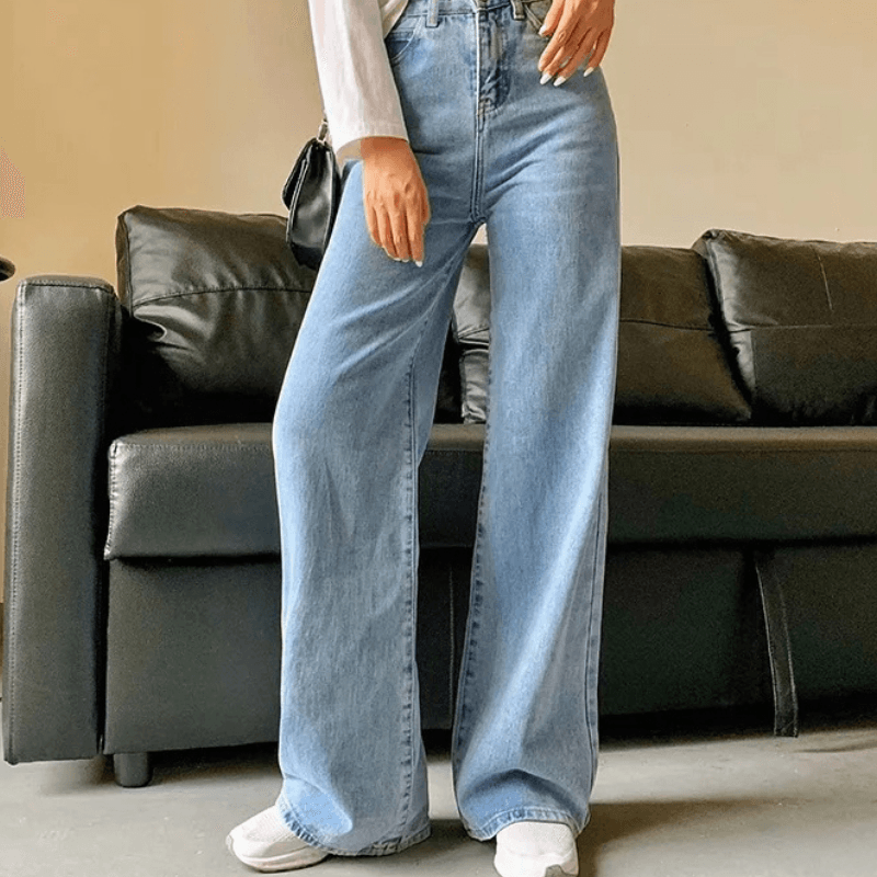 Calça Jeans Wide Leg Feminina
